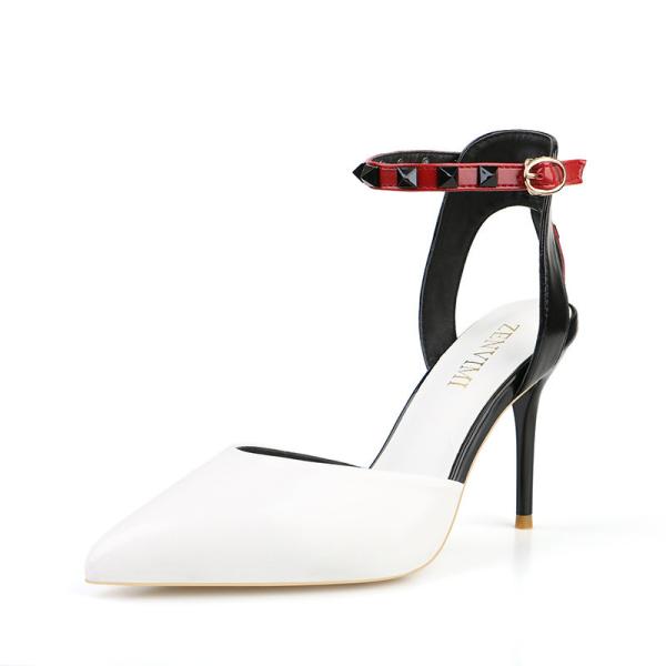 ZM039 289-9 High Heel Ladies Sandals 2020 Summer New Pointed Sexy Rivet Fashion