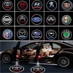 Volvo 3W Car Door Paste Projector Light , 3000Lm Laser Projector Car Door Step