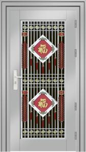 China Home Security Steel Fire Rated Entry Doors Leaf Thickness 42mm factory