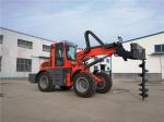 2.5ton farmland machinery 4WD telescopic loader with earth auger