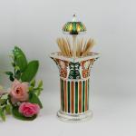 Shinny Gifts Automatic Dispenser Metal Columnar Toothpick Holder