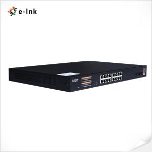 China Ethernet 16 Port 12V DC Poe Switch 10/100/1000M Gigabit + 2 X 100/1000M SFP Ports factory