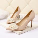 7123-3 Fashion Pointed Shallow Mouth High Heels Nightclub Thin Sexy Single Shoes