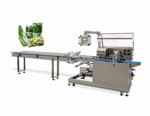 China Three Servo Bakery 25mm Pillow Packing Machine Horizontal Flow factory