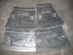 Metal Mould Casting Wear Performance No Breakage , Cr12 Mill Liners
