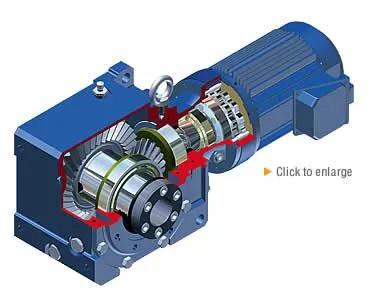 China 0-50000N.M Parallel Shaft Gear Reducer With Transmission Ratio 3.41-289.74 Solid Hollow Shaft factory