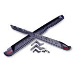 Paint Black Steel ABS Plastic TRD Side Steps For Hilux Revo 2015-2017