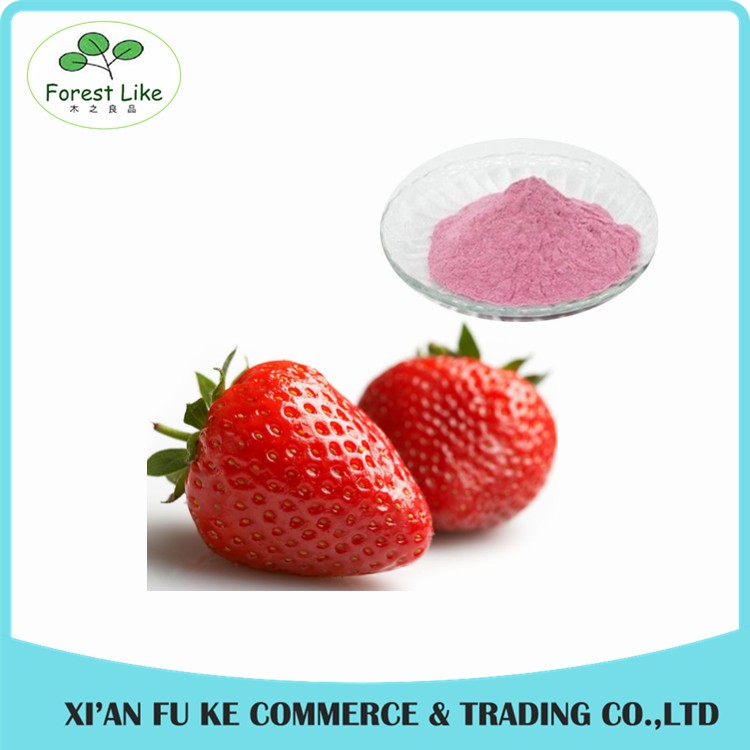 Food Ingredients Freeze Dried Strawberry Fruit Powder