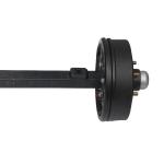 Heavy Duty Round Tube Trailer Straight Axle 15000 Pound With 12.25 Inch Brakes