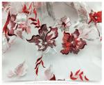 2018 Summer Newest Style Red Plain Embroidery Fabric 130cm wide