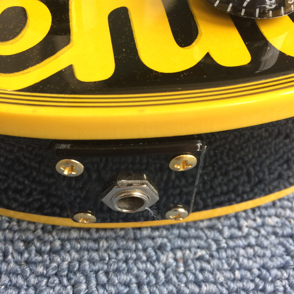 JACK DANIELS standard LP electric guitar guitar, black and yellow combination, gold pieces, free shipping