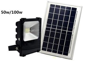 China IP 65 High Power LED Floodlight , Remote Control Residensial Solar Powered Garden Lights factory