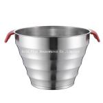 Promotional 25cm iron metal silver vintage barrel stainless steel beer ice