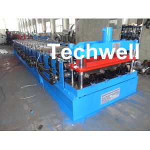 China CE Approved Floor Deck Roll Forming Machine for Making 0.8 --1.0 mm Thickness Steel Structure factory