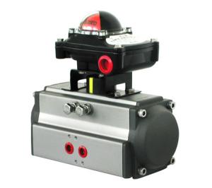 China Double action actuator pneumatic rotary cylinder with honeywell limit switch box factory