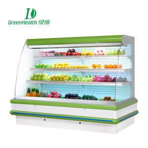 China Upright Cold Fan Cooling Multideck Vegetable Chiller Showcase 380v Remote System factory