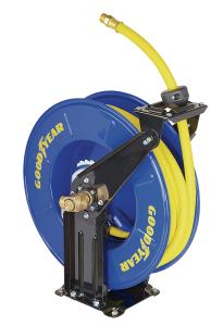 China Goodyear retractable wall mounted hose reel 15m hose Max. 300PSI factory