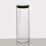 Borosilicate Clear Glass Storage Jar Food Containers 1600ml 11 Inch Height With