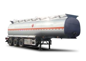 China 2 / 3 Axle 45m³ Capacity Truck Low Bed Trailer Steel Frame For Gasoline / Diesel factory