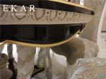 Giltwood Round Dining table antique 4 dining chairs black dining table TN-032