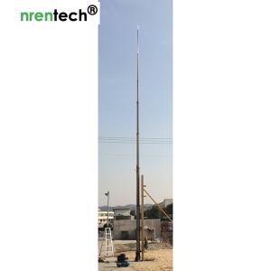 China 15m pneumatic telescopic mast-NR-2750-15000-30 for mobile antenna mast tower-aluminum telescoping mast factory
