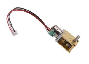 China Metal Opened Micro Worm Gear Motor 10mm 2 Phase For Precision Instruments factory