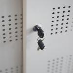 Commercial Sliding Door Office Cabinet With Handle Lock