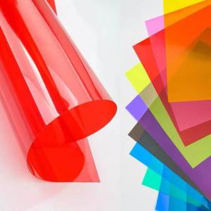 China Single Side Frosted Color PVC Plastic Sheet Thickness 0.3mm - 1.0mm factory
