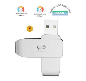 China Infinites Rotation 64GB USB Flash Drives 120m/S Read Speed And 30MB/S Write Speed factory