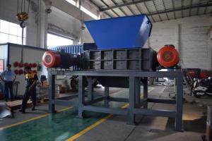 China Door Shredder Municipal Solid Waste Bulky Furniture Two Shaft Shredder With CE factory