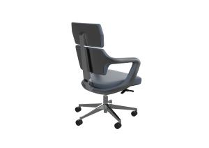 China Mold Foam Ergonomic Office Chair With Middle Aluminium Back factory