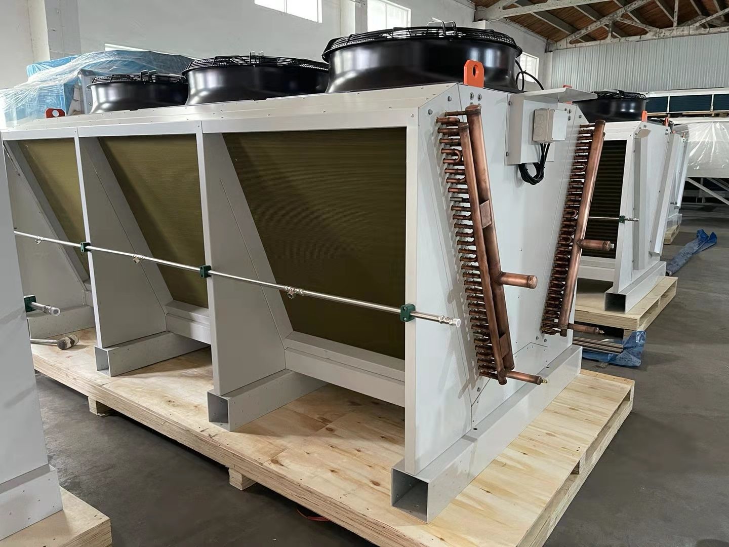 Vertical Evaporator V Type Air Cooled Dry Cooler For Cold Storage