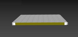 China Prefabricated Heat Insulated Rockwool Sandwich Panel 40mm Exterior Wall factory