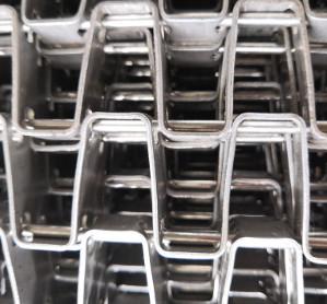 China Strong 316SS Flat Wire Mesh Chain Belt For Conveyor factory