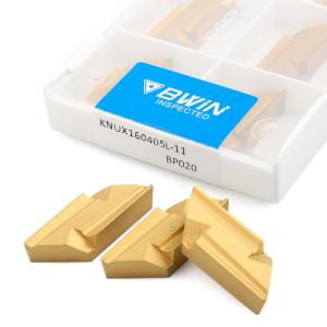 China KNUX160405L Tungsten Carbide Inserts Cemented PVD Coating Turning Cutter factory