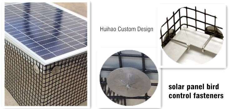 ISO Aluminum 2.5x115mm Solar Panel Mesh Clips For Fastening Solar Mesh