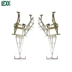 China Ceiling Suspended Retractable Basketball System Professional Gymnasium Design factory