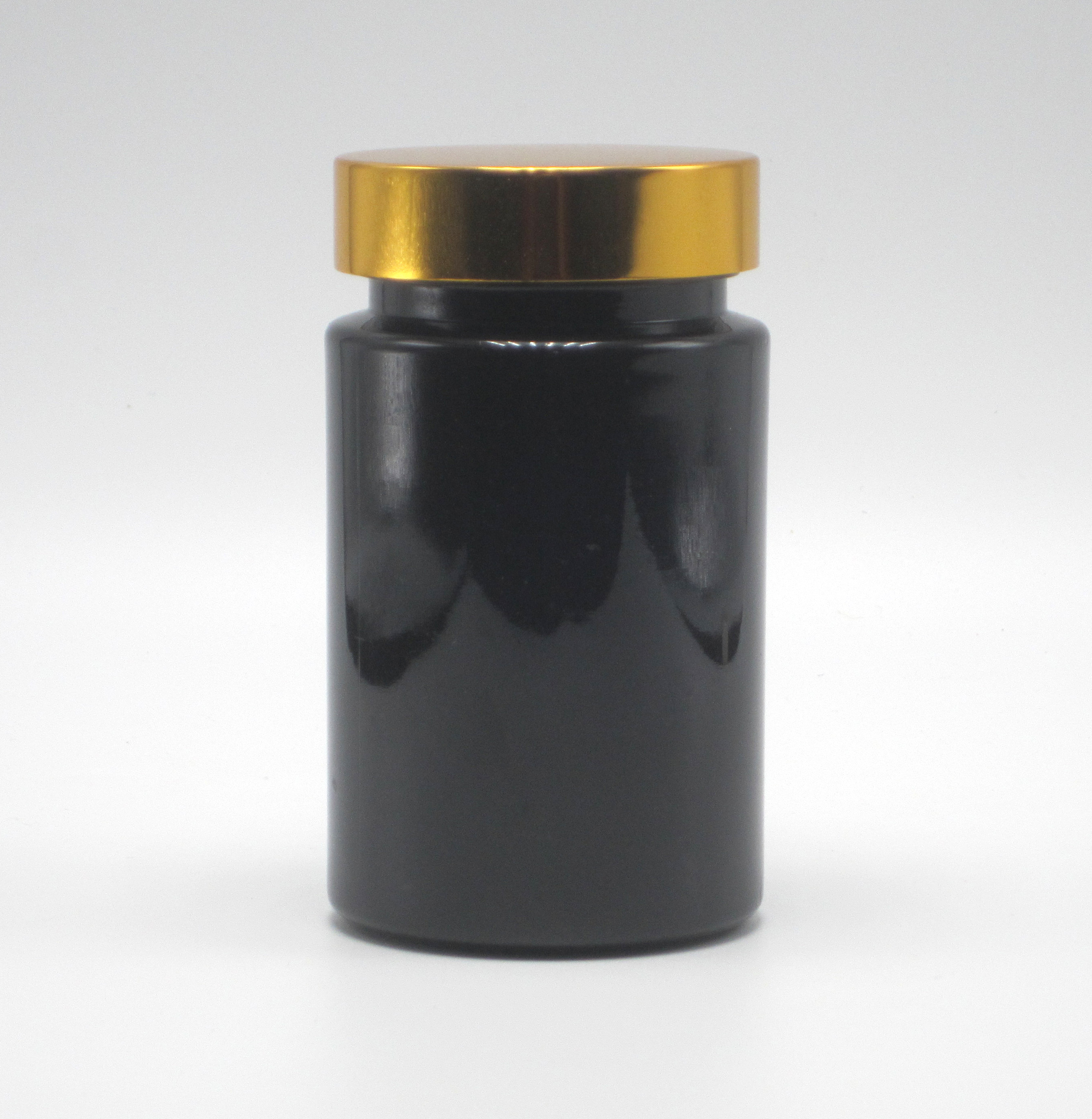 Base Material PET 120ml Black Plastic Bottle for Supplement Pill Capsule Medicine