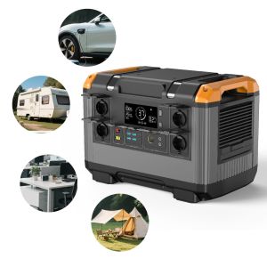 2400W Lifepo4 Portable Solar Power Station Generator With Lithium Ion Battery