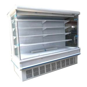 Customized arc refrigerated display cake showcase upright counter bakery front