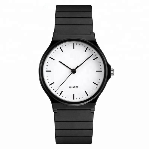 fashion quartz black wrist watch water resistant 3atm jam tangan oem ultra thin