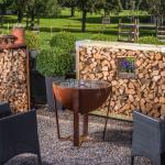 Dia 1000mm Classic Corten Steel Fire Pit Bbq Ring Bbq Fire Pit Rustproof
