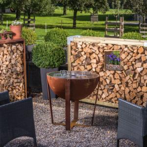China Dia 1000mm Classic Corten Steel Fire Pit Bbq Ring Bbq Fire Pit Rustproof factory