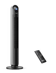 China Gentle Airflow LED Display 44 Inch Fan With Remote 24dB Quiet factory