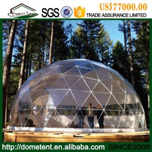China Customized Waterproof Aluminum Frame Geodesic Dome Tent For Accommodation factory