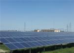 Seasonal Solar Ground Mount Systems , Arc Tilt Angle Cell Structure Adjustable