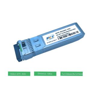 China MSA Compliant 10G SFP+ Optical Module Transceiver 10km Tx1330nm Tx1270nm DDM factory