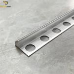 Height 12.7mm×2500mm Tile Edge Profile Aluminium Round Shape Tile Trim