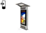 55 Inch Bus Stop Station Shelter IP65 Outdoor Totem Wifi Lcd Advertising Tv