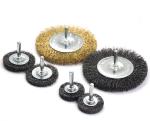 1/4 Inch Hex Shank Coarse Brass Crimped Wire Wheel Brush